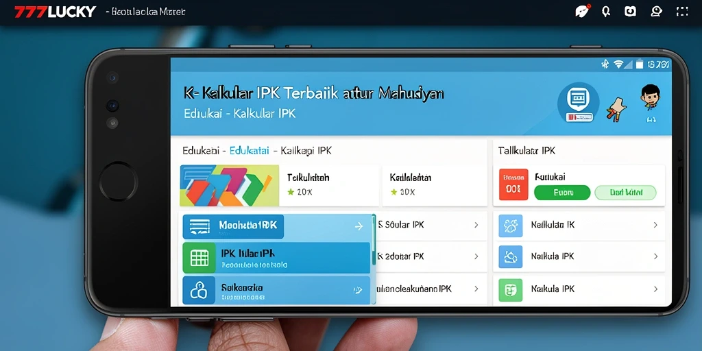 Tampilan antarmuka 777LUCKY yang intuitif untuk menghitung IPK.