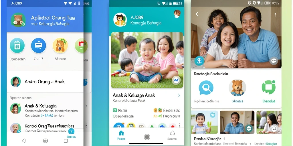 Antarmuka AJO89 yang intuitif dan mudah digunakan untuk kontrol orang tua.