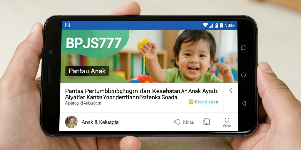 Tampilan utama BPJS777 dengan fitur Pantau Anak yang informatif.