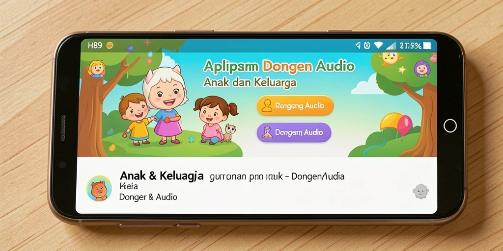 Tampilan antarmuka H89 yang sederhana dan menarik untuk anak.