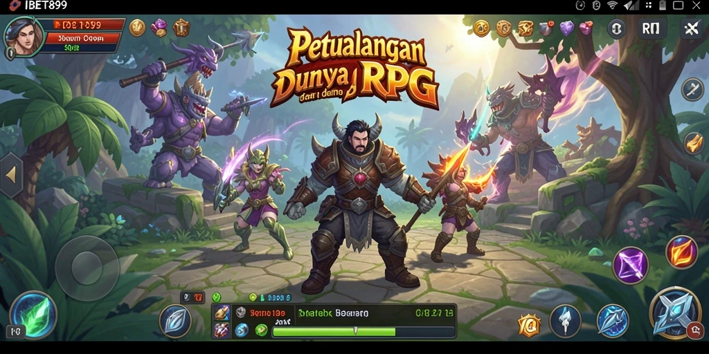 Antarmuka permainan RPG yang menarik dan interaktif di IBET899.