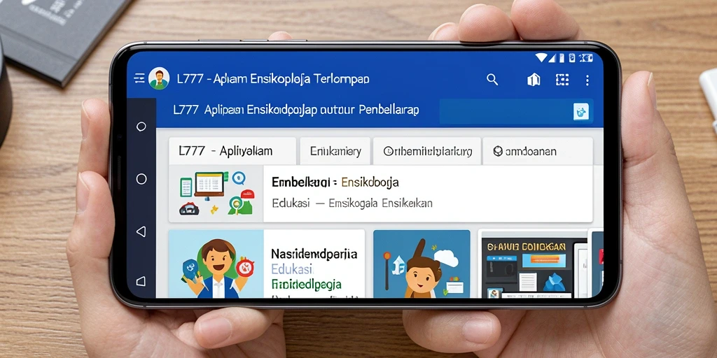 Tampilan antarmuka aplikasi L777 yang menarik dan informatif.