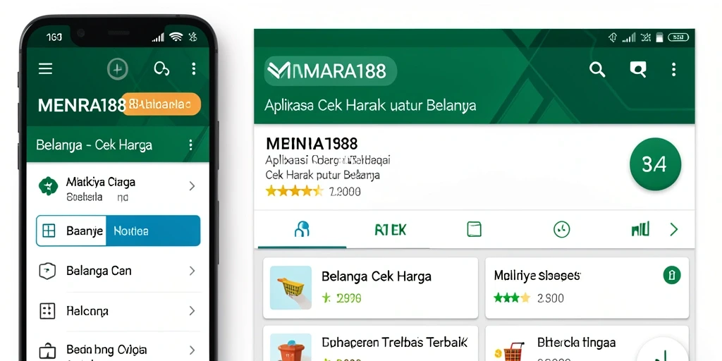 Tampilan antarmuka MENARA188 yang sederhana dan fungsional untuk Cek Harga.