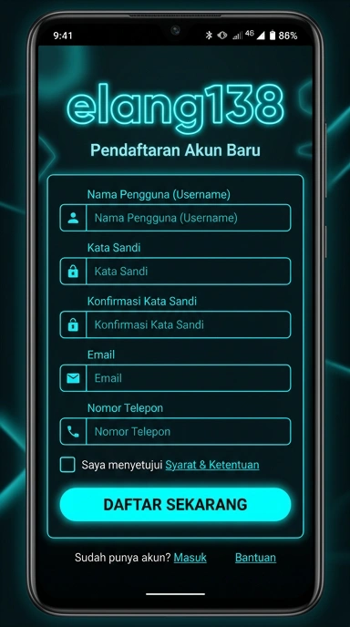 Panduan Registrasi Akun Baru elang138 untuk Android